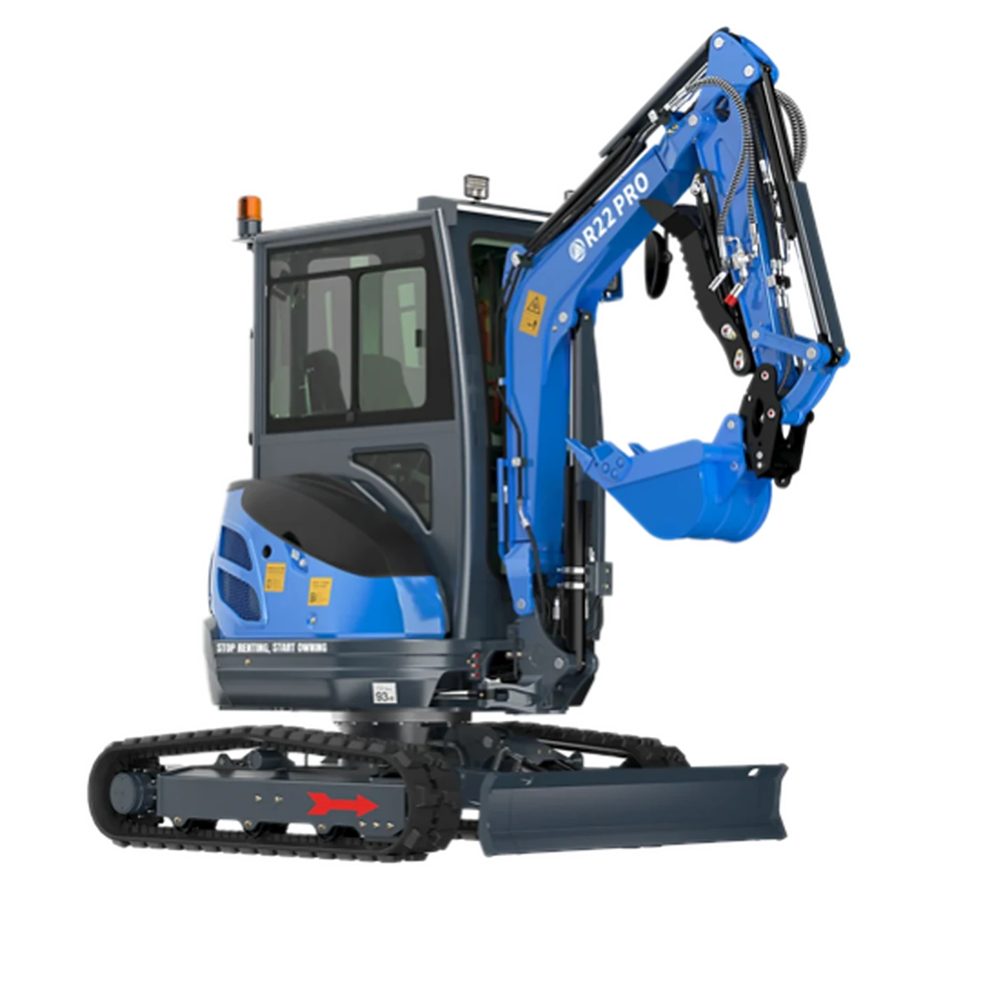 Мини-экскаватор Rippa R22 PRO — 2.4 тонны, двигатель Kubota D1105